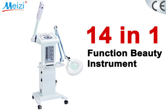 Portable galvanic high frequency 14 In 1 multifunctional beauty equipment with woods lamp