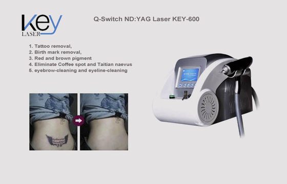 Redukcja zmarszczek depilacji Q włączeniu urządzenia do usuwania tatuażu laserem Nd Yag