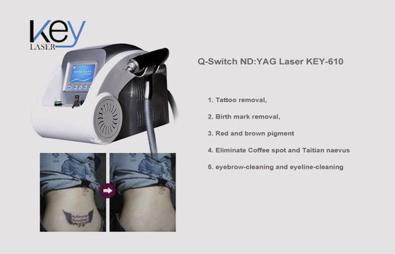Redukcja zmarszczek depilacji Q włączeniu urządzenia do usuwania tatuażu laserem Nd Yag