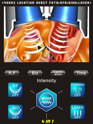 아름다움 장비, 진공 RF 공동현상 기계를 체중을 줄이는 Microcurrent 탁상용 레이저