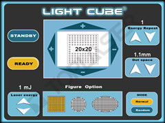 10.1'' 1550nm Erbium Fractional Glass Fiber Laser Machine Sequence + Random Scan