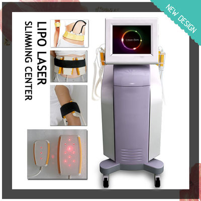Small head  3 diode laser Stationary Lipolaser machine for cellulite reduction and slimming