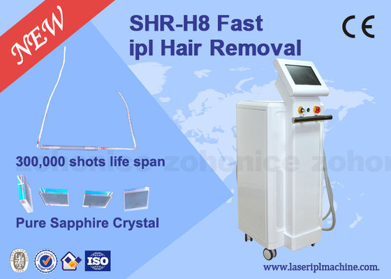 Strong Power Permanent 640nm 1200nm panjang gelombang SHR Mesin Penghilang Rambut