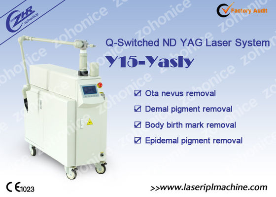 Q Dönüştürülmüş Nd Yag 1064nm 532nm 755nm Pico İkinci Lazer Dövme Kaldırma Makinesi