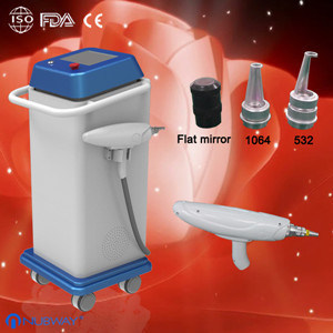 La macchina/Q di rimozione del tatuaggio del laser ha commutato la macchina del laser ND-yag per pelle chiara