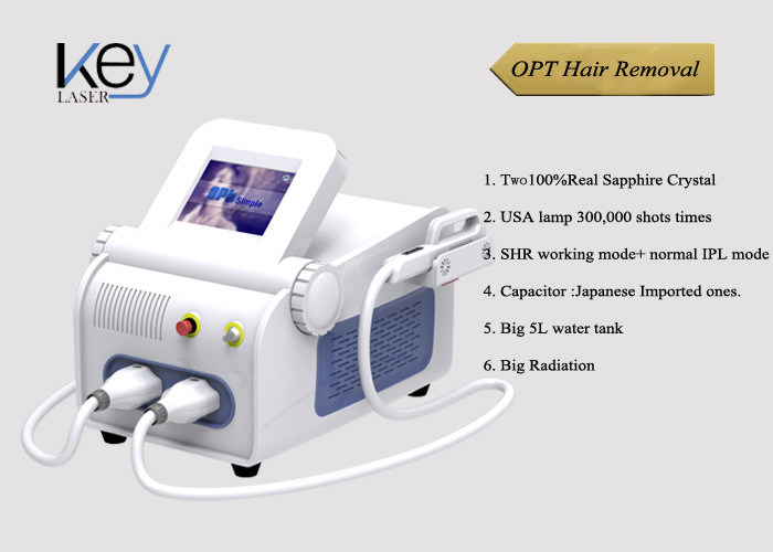 Germany Pipe Ipl Hair Removal Machine , portable ipl shr opt epilator machine